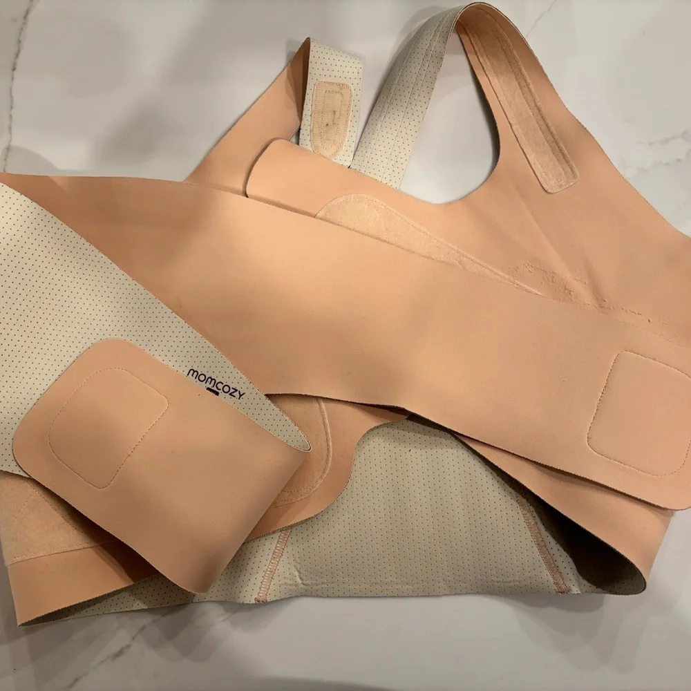 Momcozy 2XL pregnancy belly band in Light Beige - Picture 2 of 4